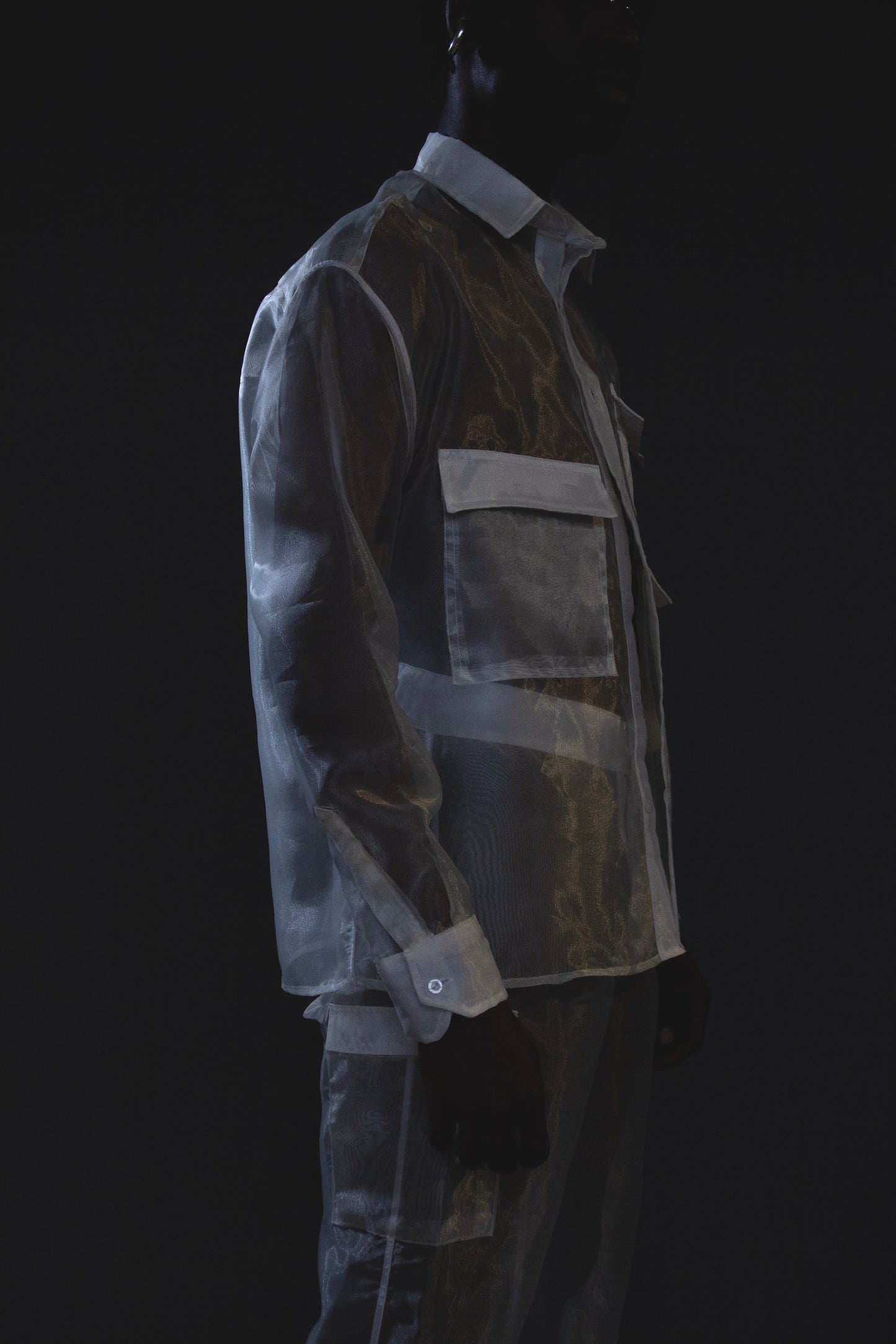 TRANSLUCENT CARGO SHIRT