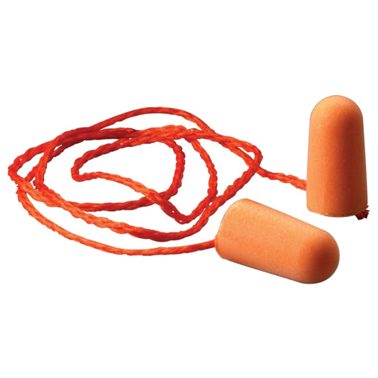 3M Corded Foam Earplugs, 100/pk - 1110