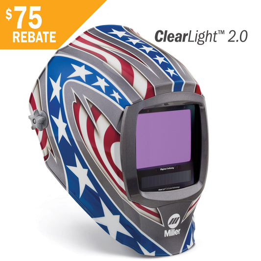 Miller Digital Infinity Welding Helmet w/ ClearLight 2.0 Lens, Relic - 288420 rebate