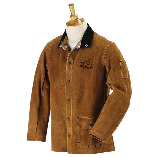 Black Stallion Split Cowhide Welding Jacket - 30WC