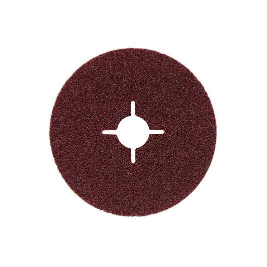 Metabo Aluminum Oxide Resin Fiber Abrasive Disc, 4 1/2" x 7/8", 25/pk