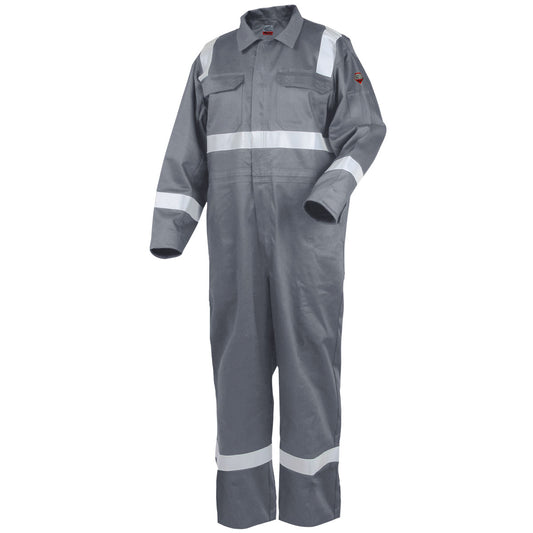 Black Stallion TruGuard 300 FR Reflective Coveralls, Gray - CF2216-GY