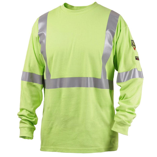 Black Stallion FR Cotton Hi-Vis Shirt w/ Reflective Stripes - TF2511