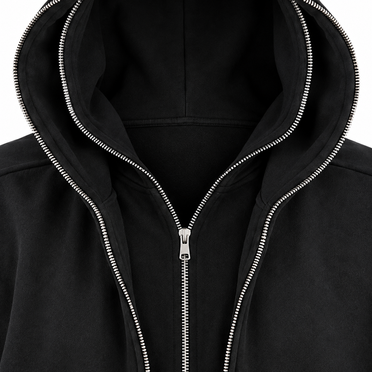 DOUBLE ZIPPER HOODIE