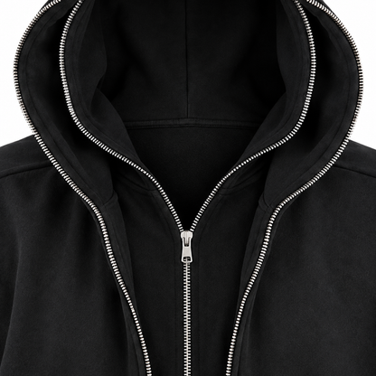 DOUBLE ZIPPER HOODIE