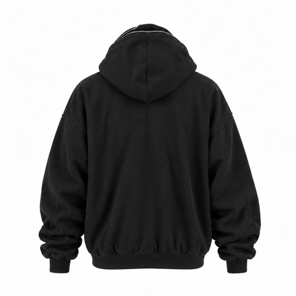 DOUBLE ZIPPER HOODIE