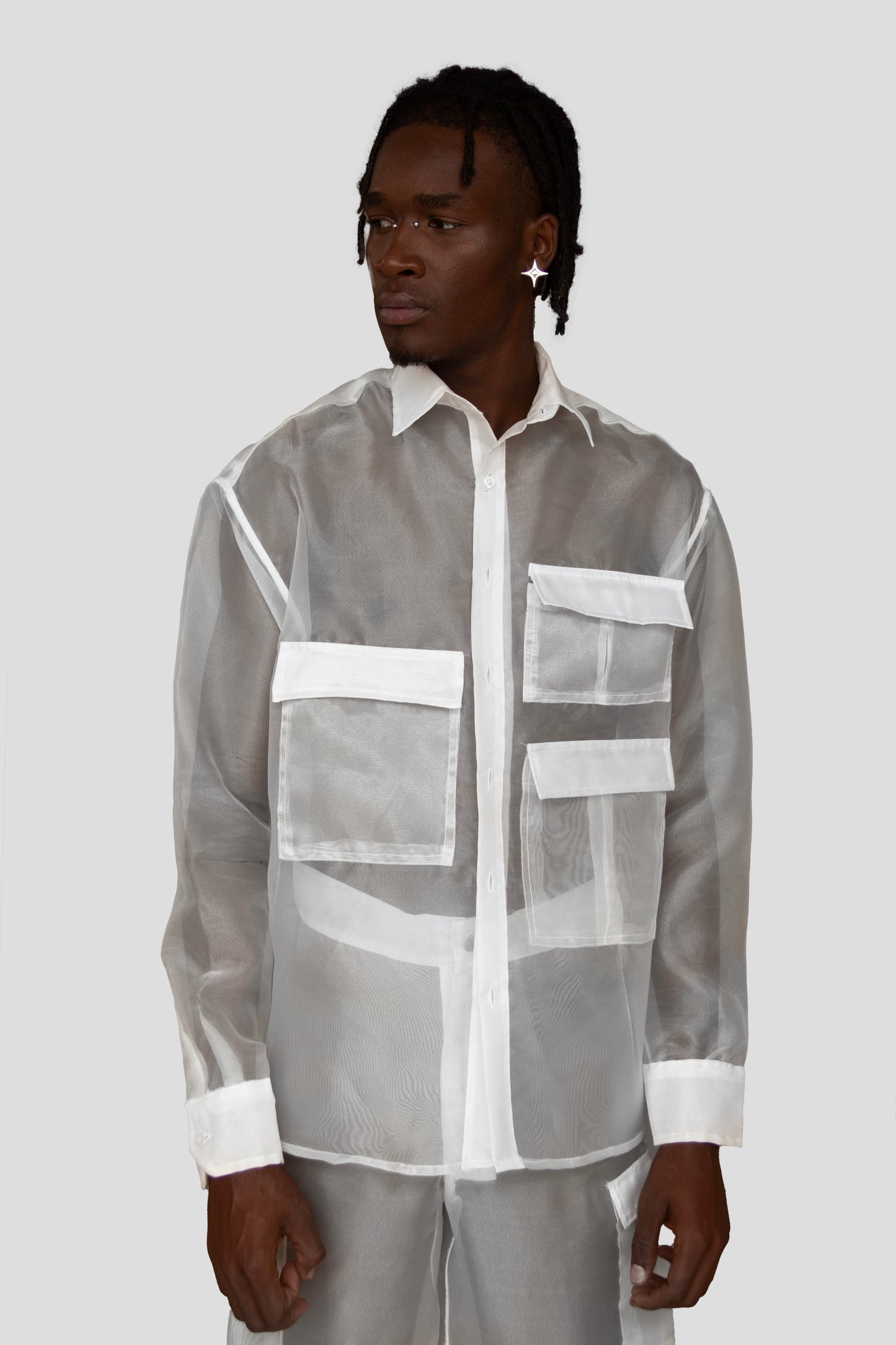 TRANSLUCENT CARGO SHIRT