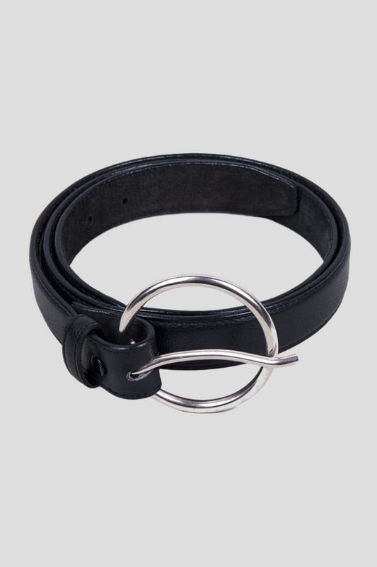 CIRCLE LEATHER BELT