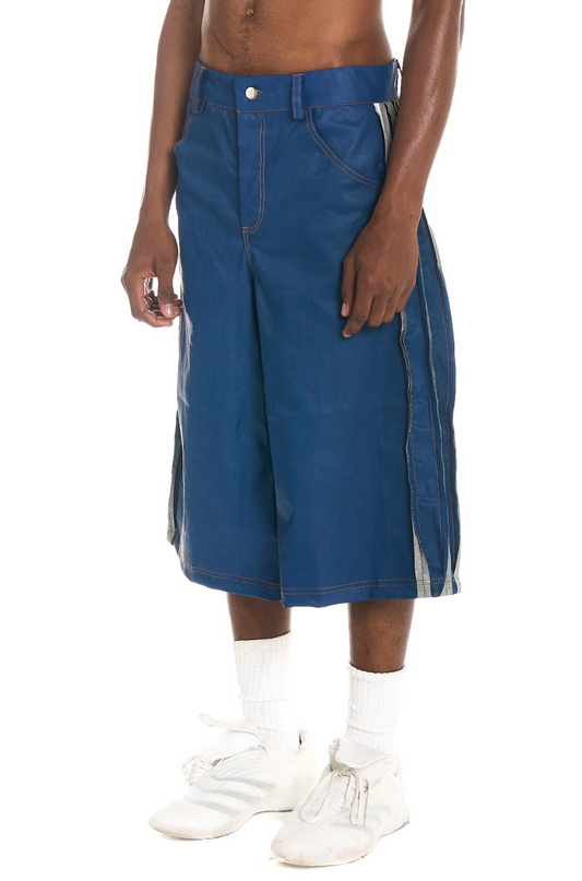 SIDE REVERSE DENIM JORTS