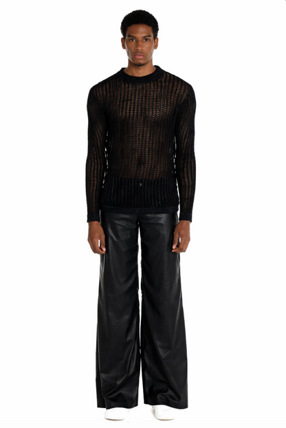 KNIT BLACK SWEATER