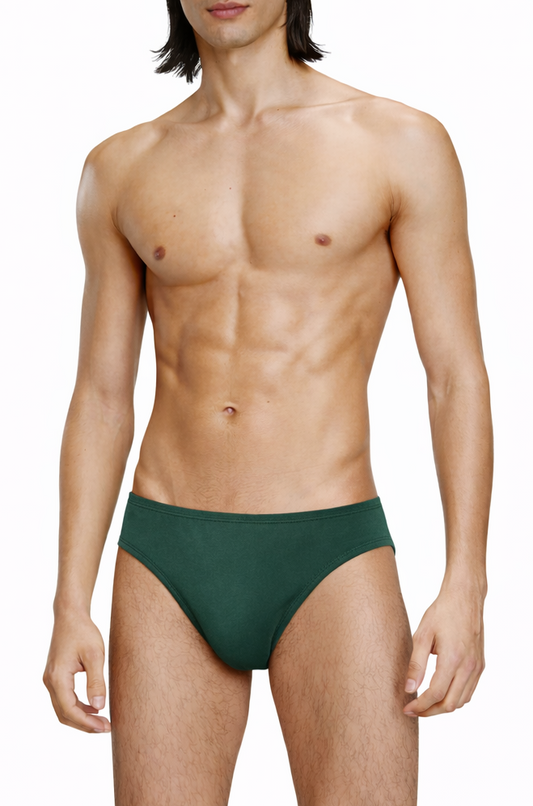 SLIP BRIEF DARK GREEN