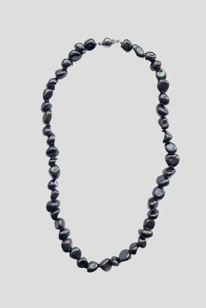 SILVER AGATE NECKLACE