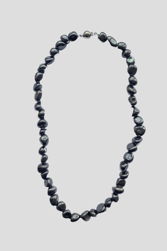SILVER AGATE NECKLACE