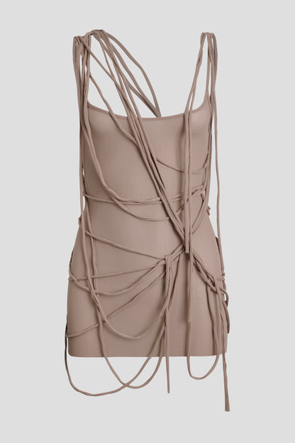 LACED SKIN DRESS
