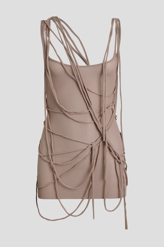 LACED SKIN DRESS