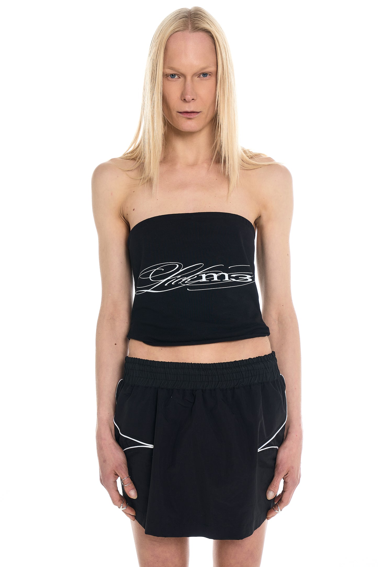 LICK ME STRAPLESS BLACK