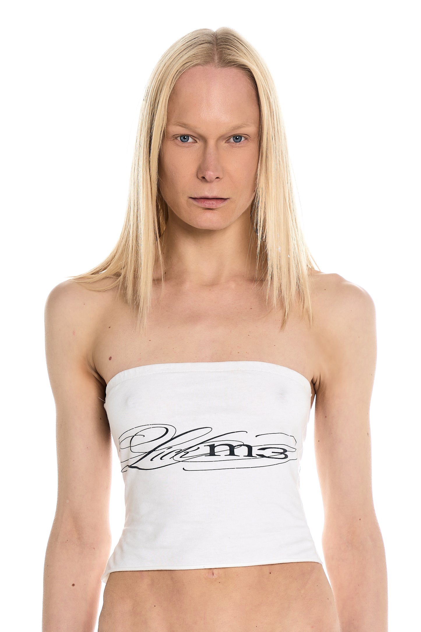 LICK ME STRAPLESS WHTE