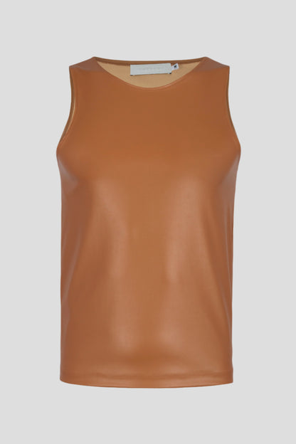 FAUX LEATHER TANK TOP