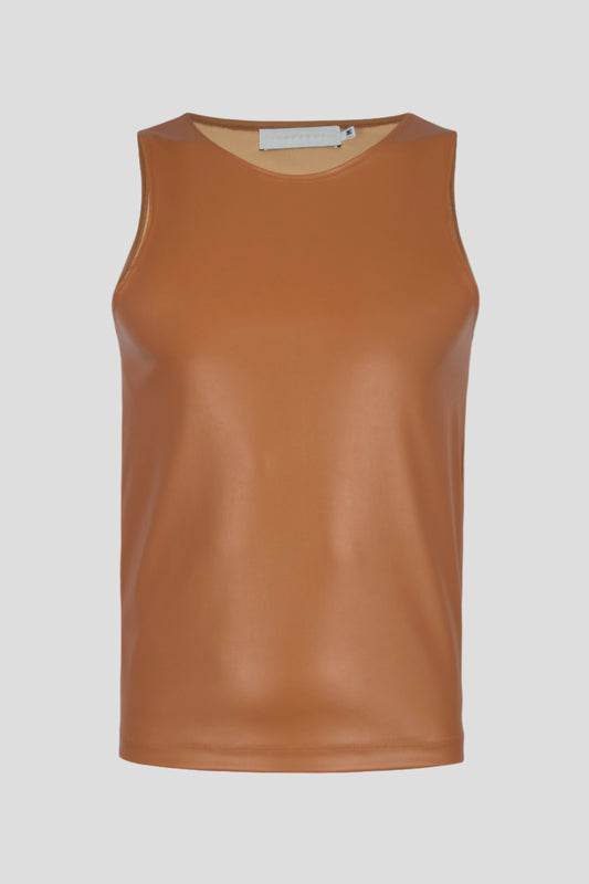 FAUX LEATHER TANK TOP