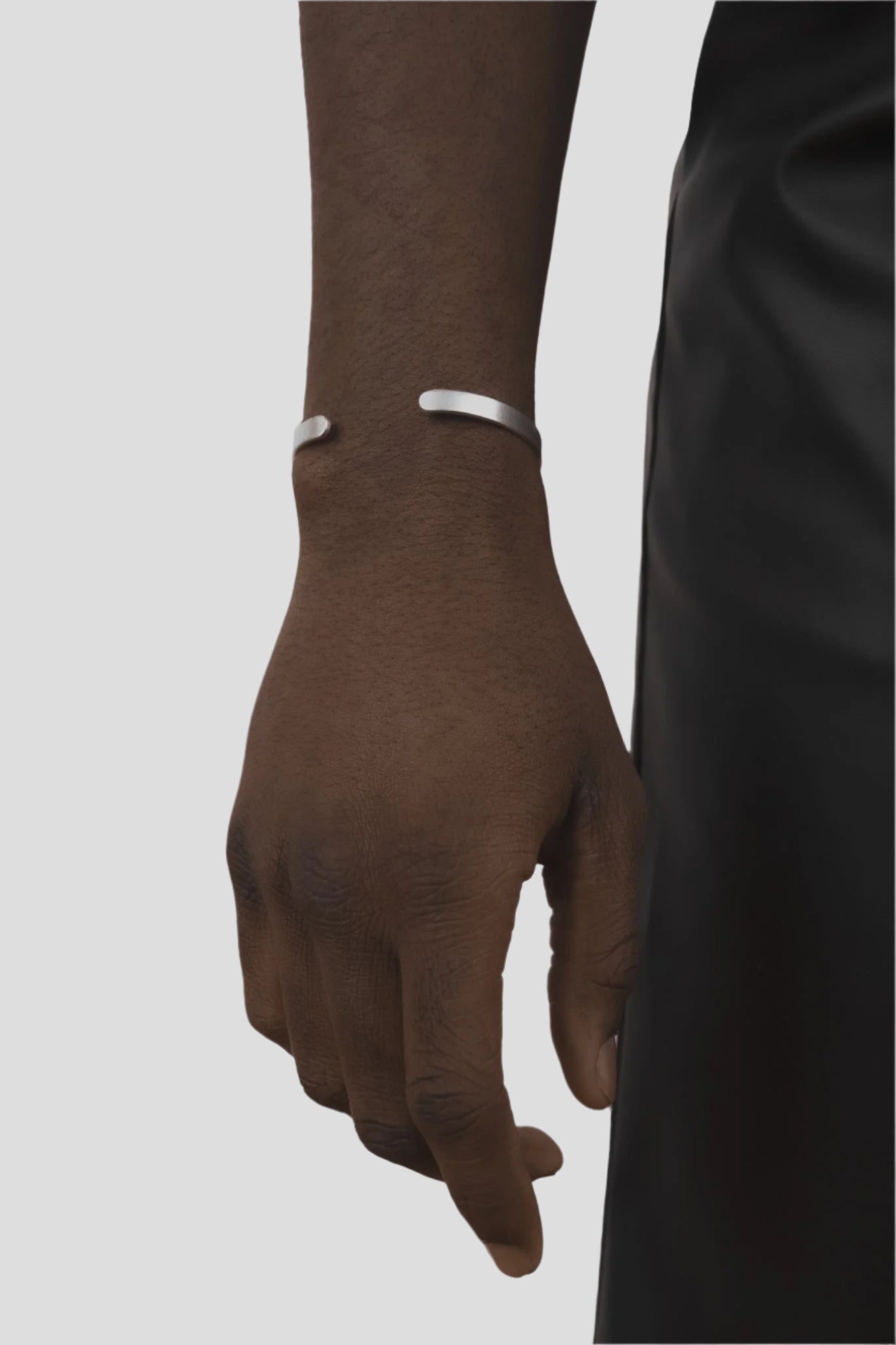 OVAL SILVER BRACELET BY CONTEMPORARY LUXURY JEWELRY BRAND BASED IN MEXICO CITY AYANEGUI