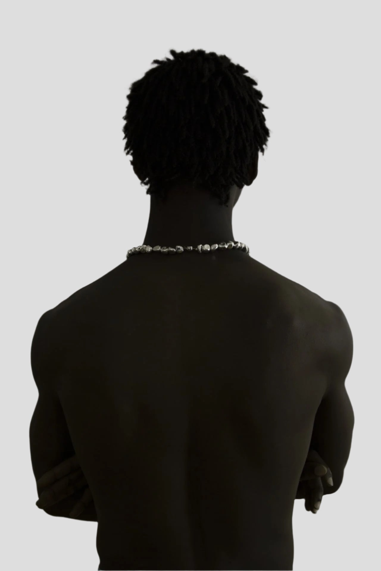 SILVER AGATE NECKLACE