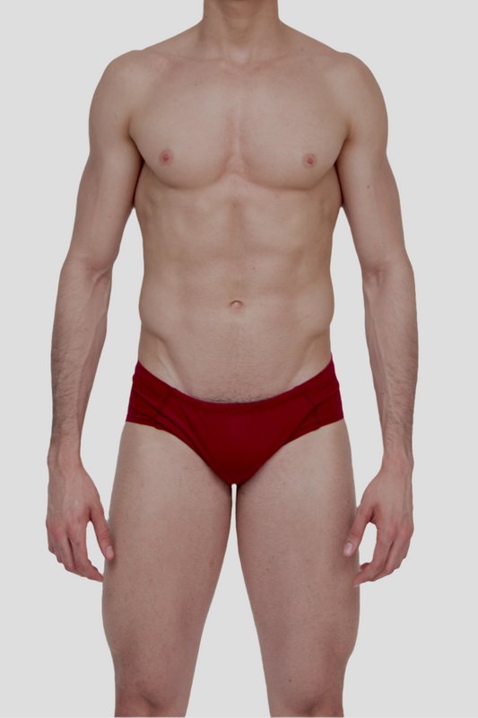 BURGUNDY SLIP SWIMBRIEF