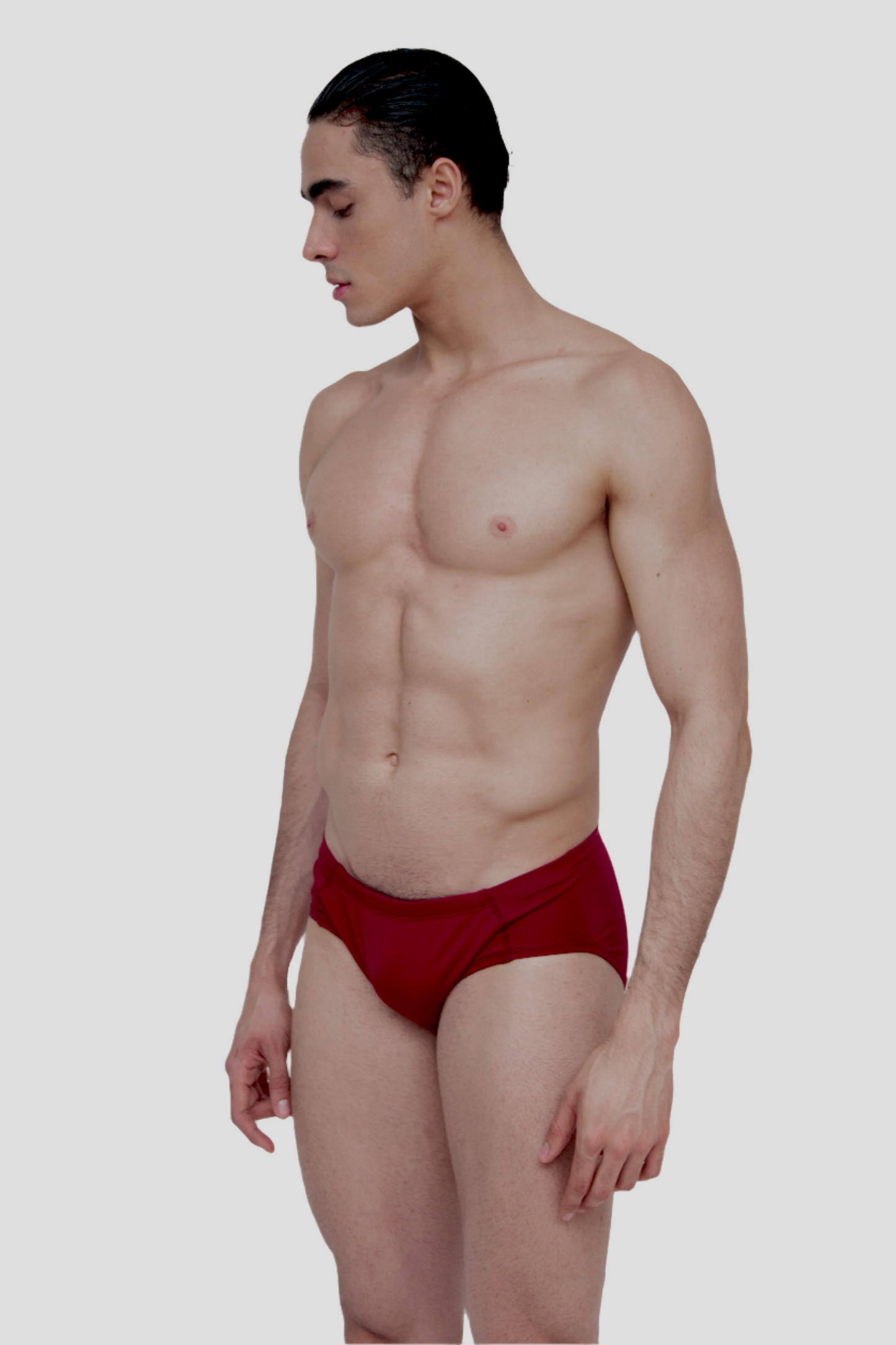 BURGUNDY SLIP SWIMBRIEF