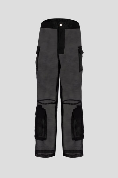 TRANSLUCENT CARGO TROUSERS