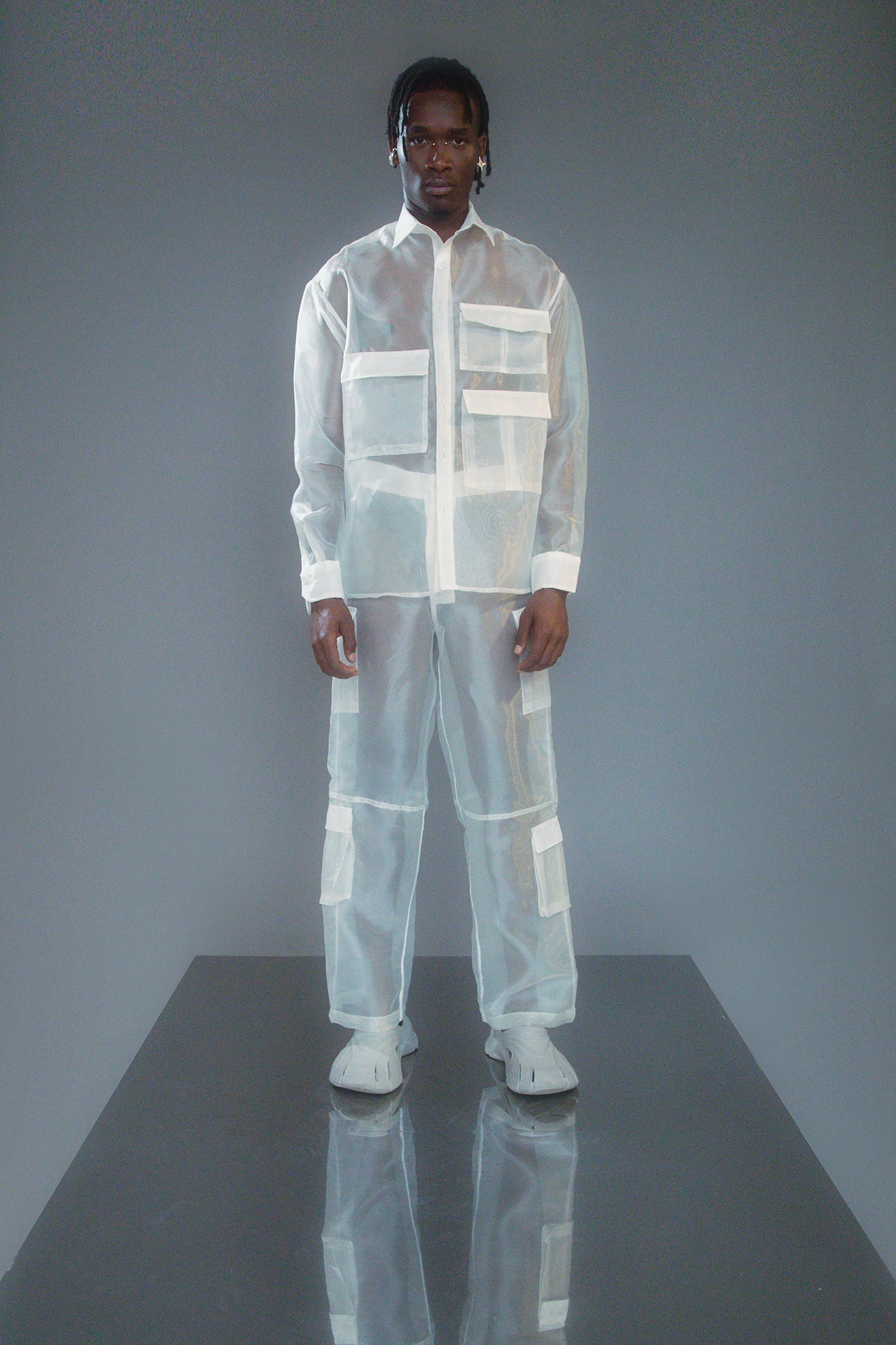 TRANSLUCENT CARGO SHIRT