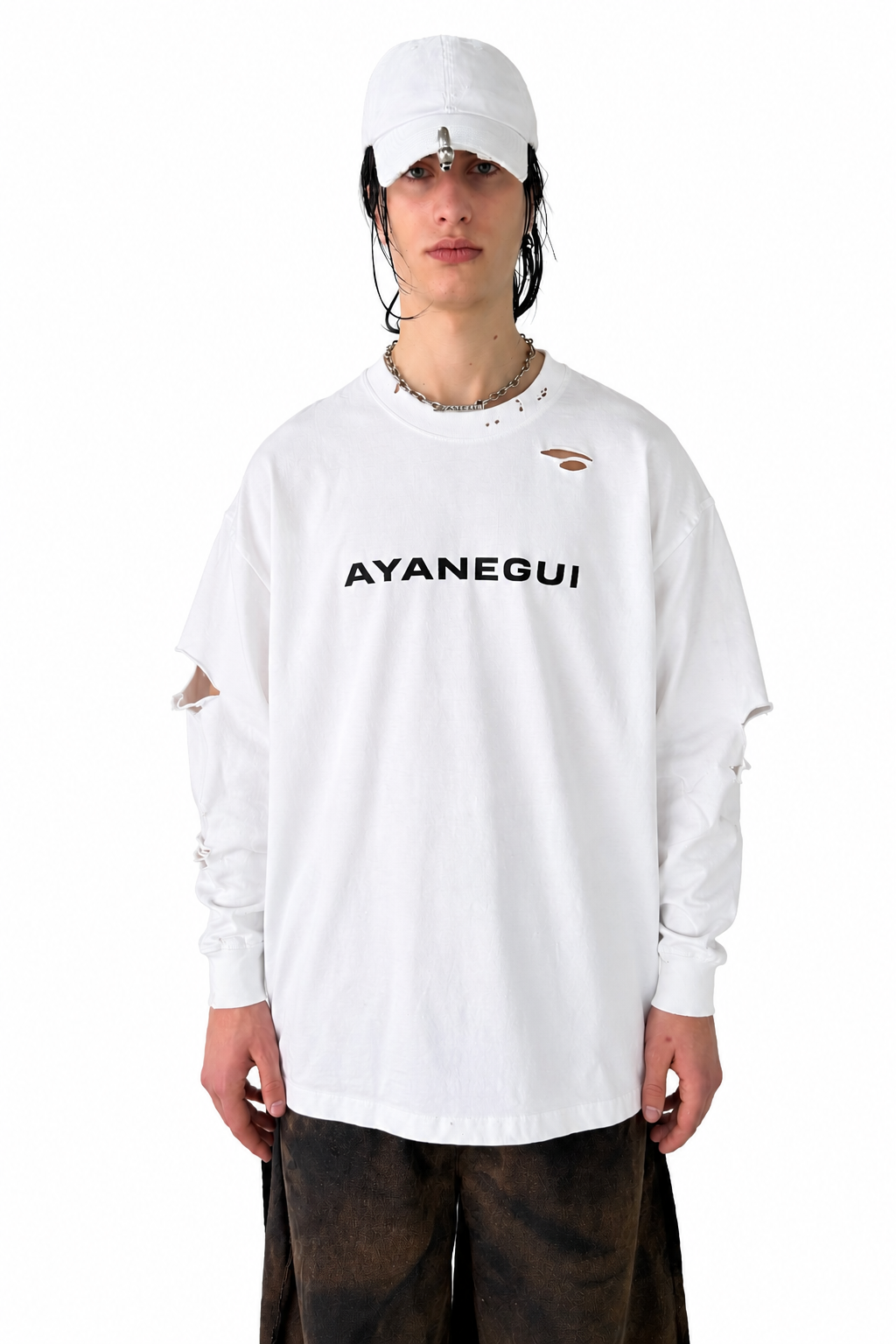 DISTRESSED LONGSLEEVE SHIRT