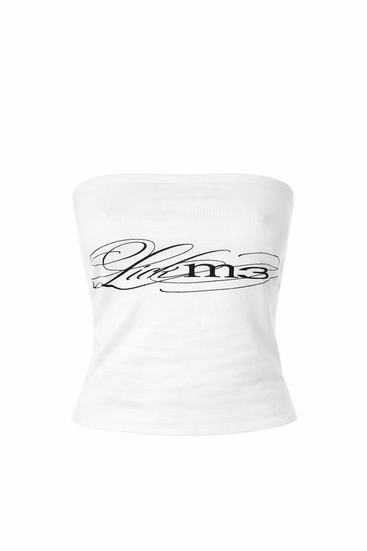 LICK ME STRAPLESS WHTE