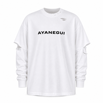DISTRESSED LONGSLEEVE SHIRT