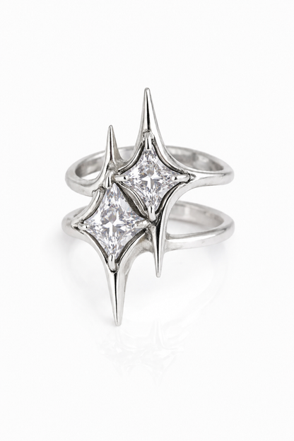 SPIKE STAR ZIRCONIA RING