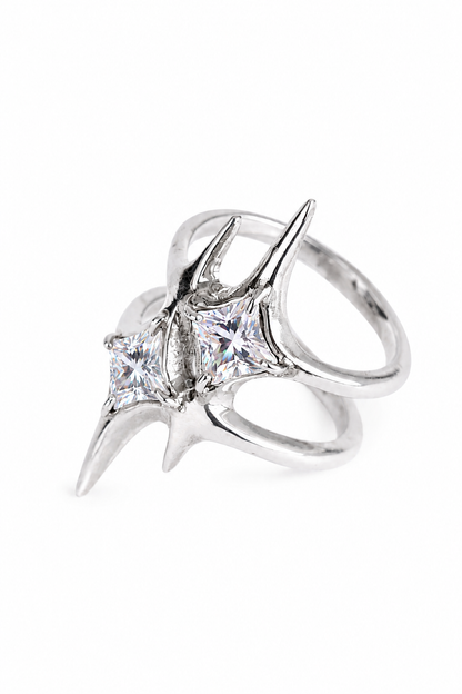 SPIKE STAR ZIRCONIA RING