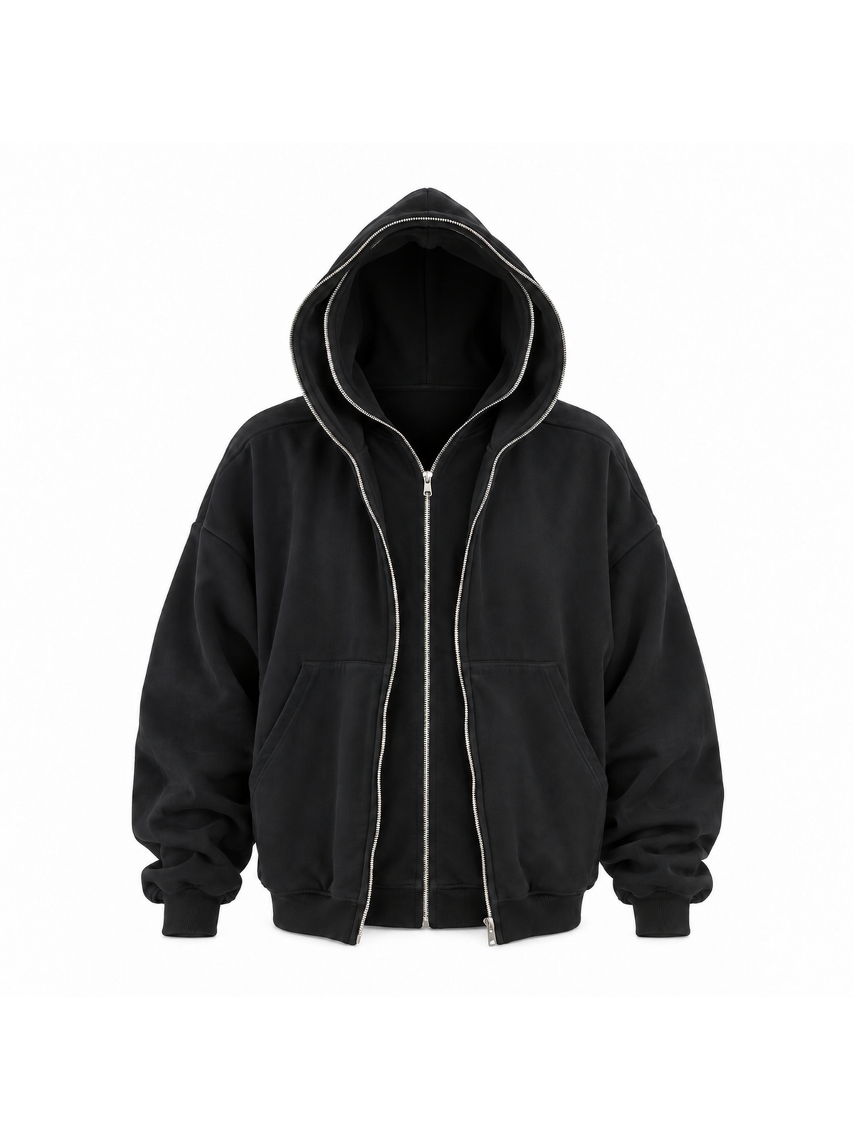 DOUBLE ZIPPER HOODIE
