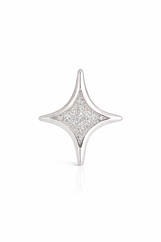 ZIRCON STAR EARRING